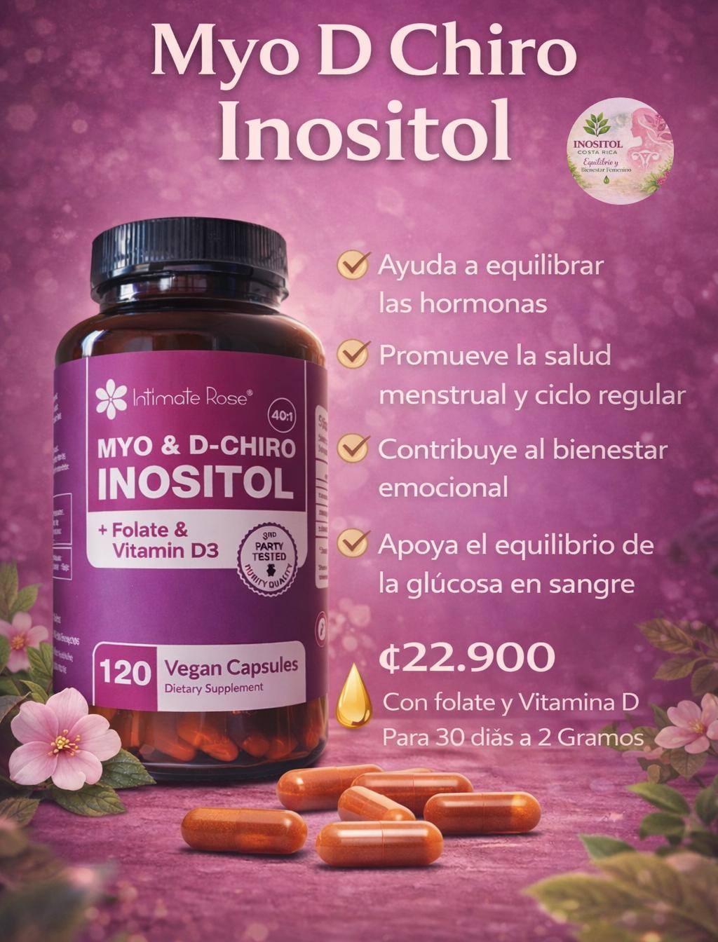 Inositol Costa Rica Facebook ad: Complementa tu rutina de bienestar y Equilibrio
