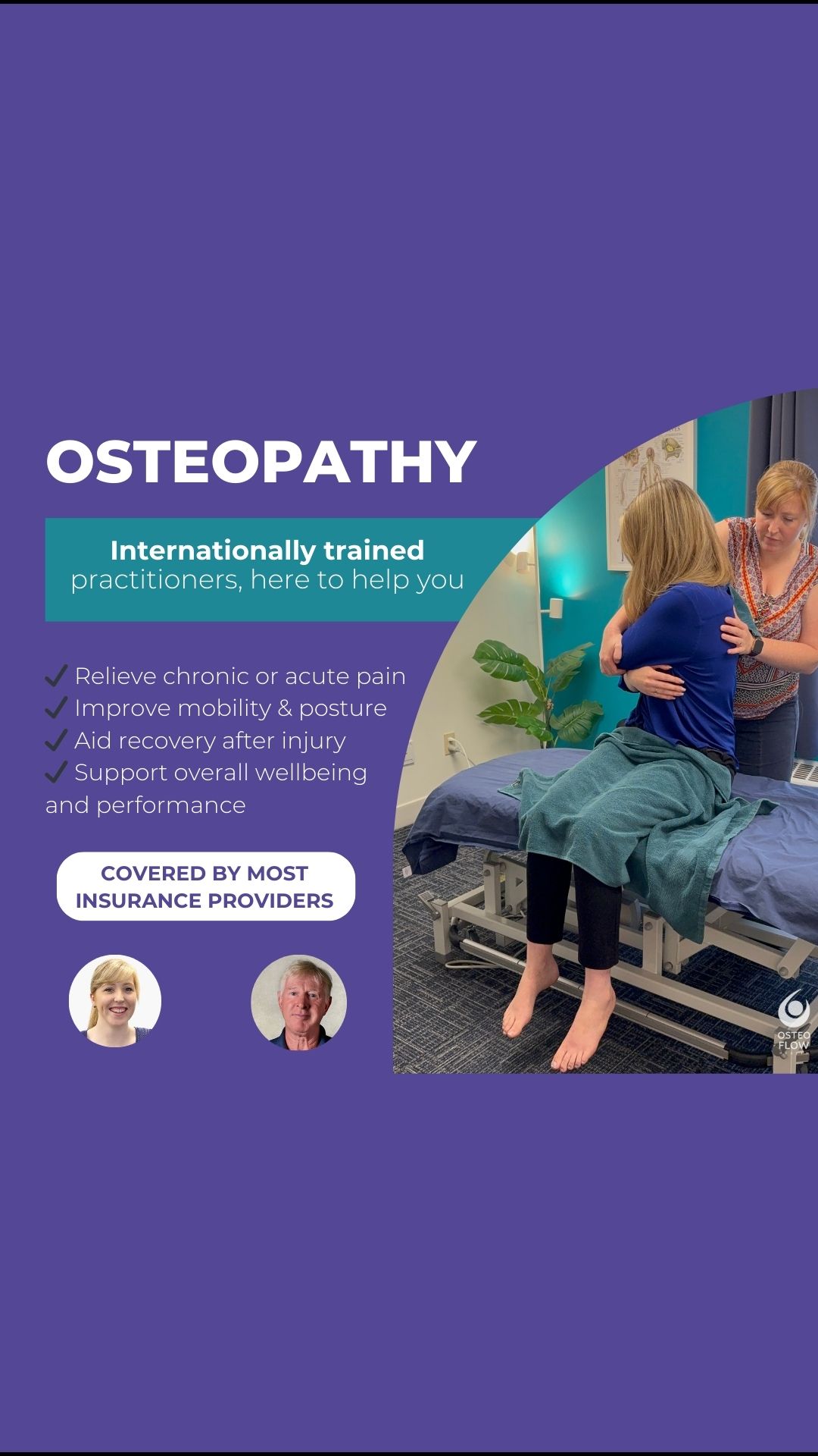 OsteoFlow Health Clinic Inc Facebook ad