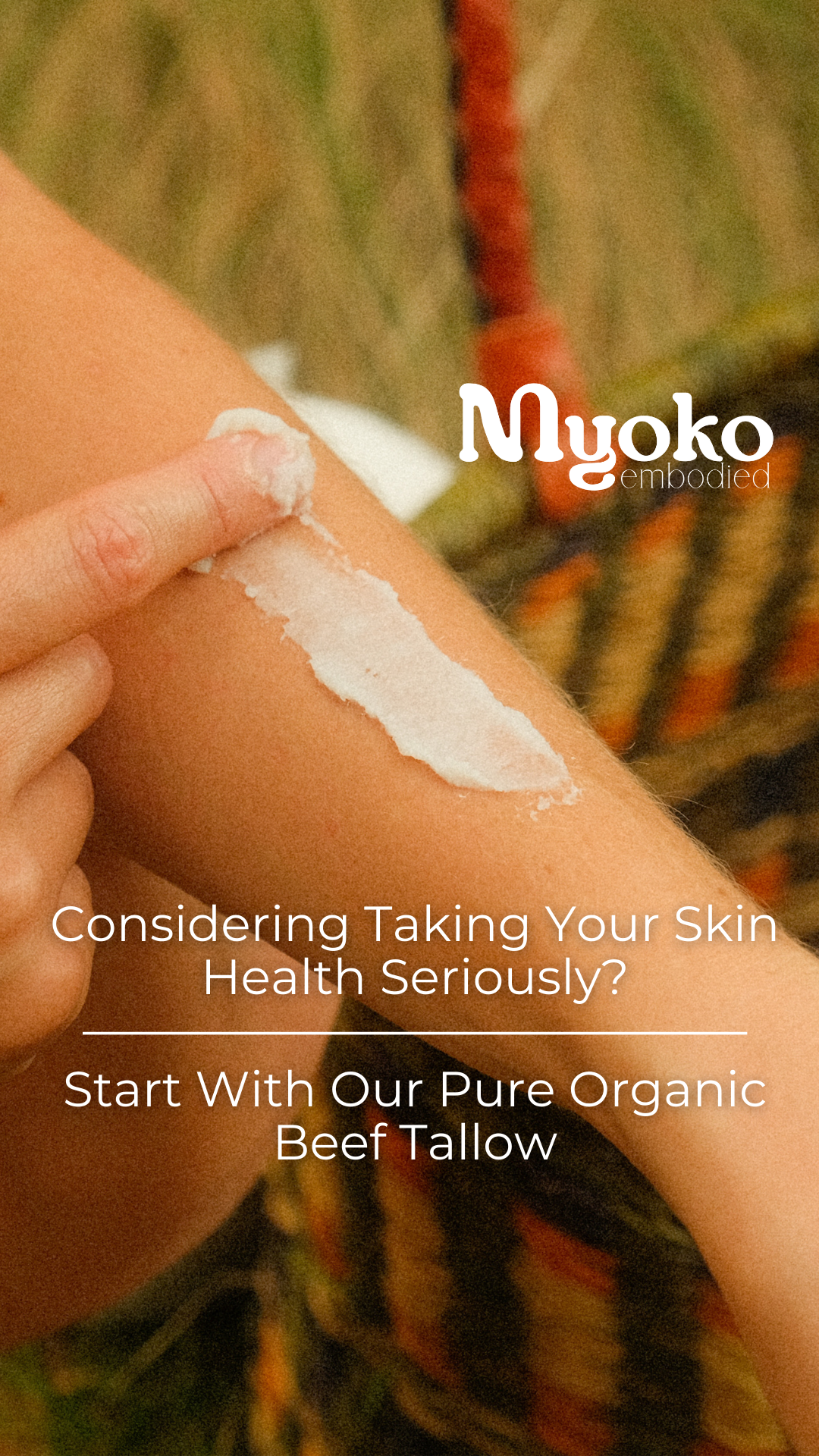 Myoko Embodied Facebook ad: Nourish Your Skin The Right Way