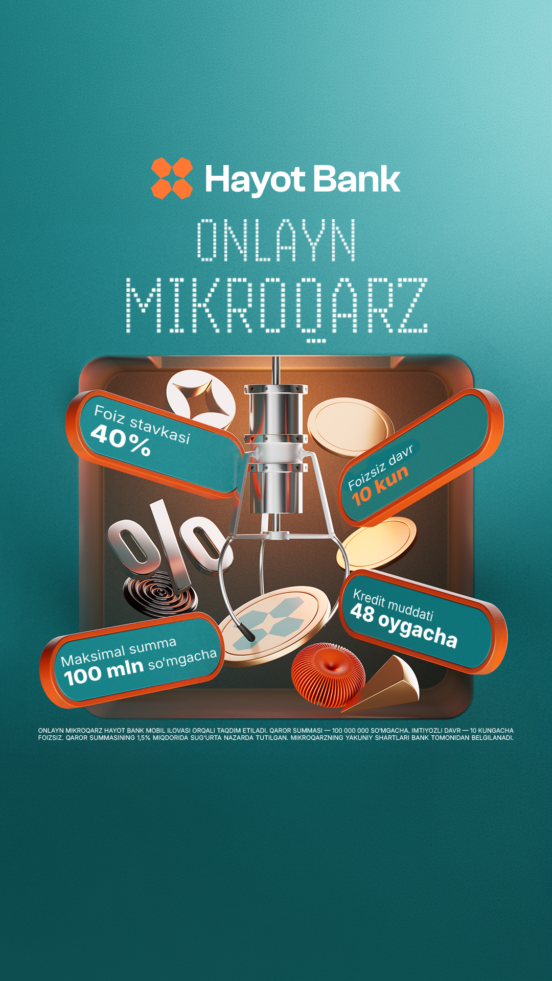 Hayot Bank ads Facebook ad from Mar 16, 2026