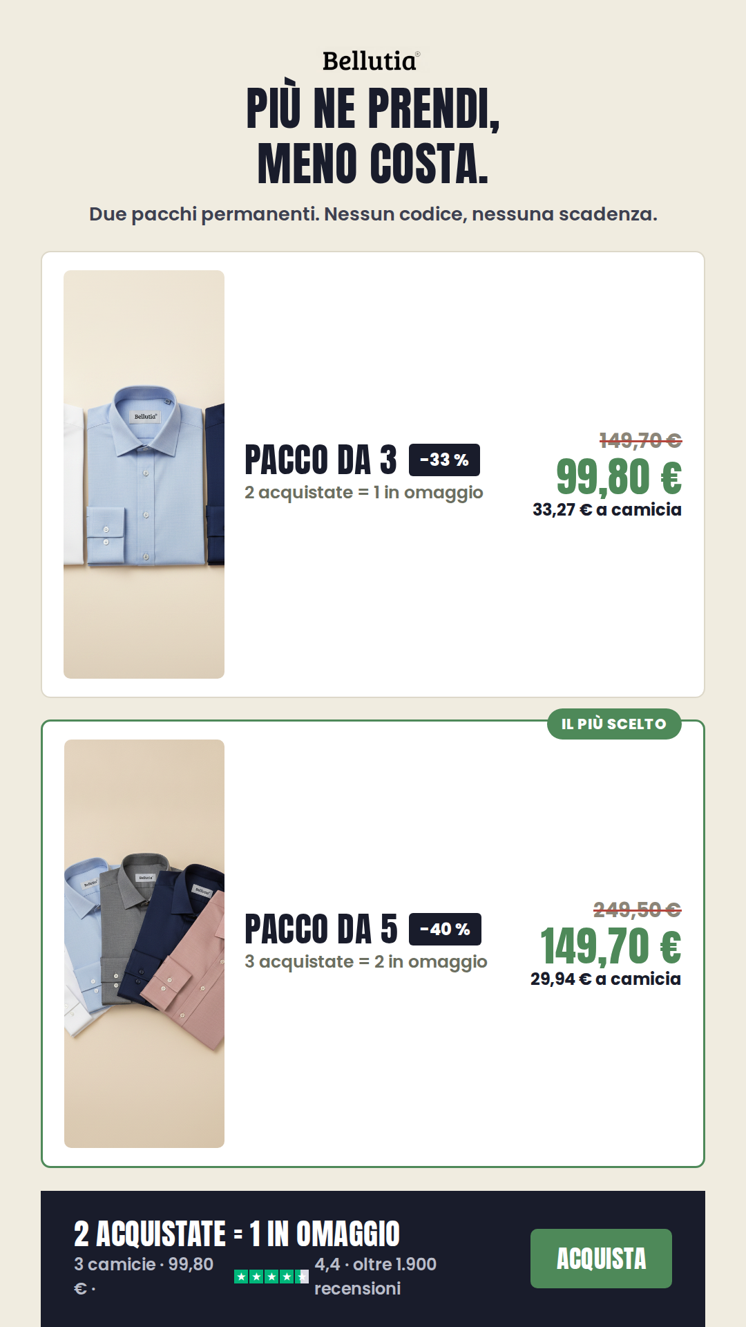 Bellutia Italia Facebook ad