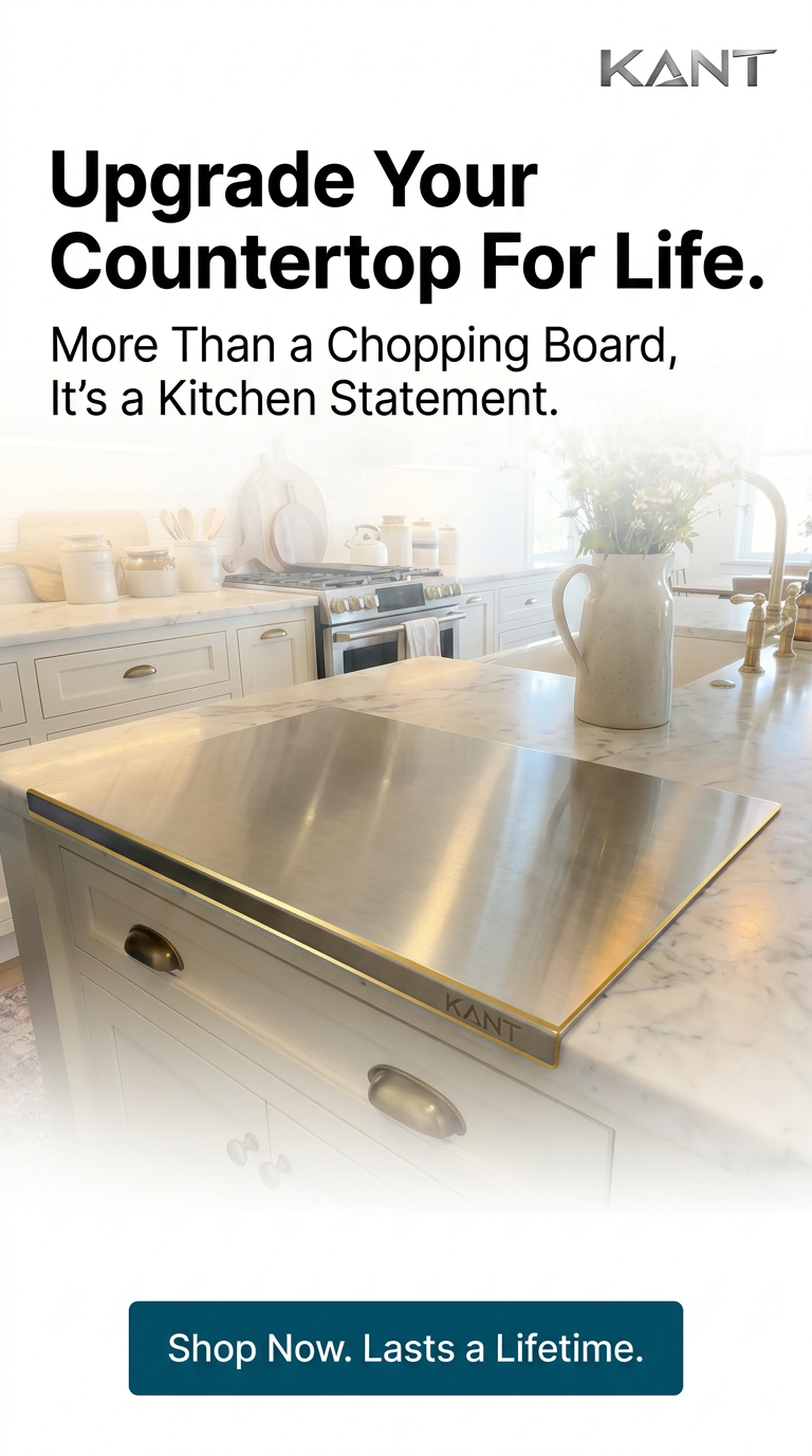 KANT Facebook ad: The board that protects your knives.