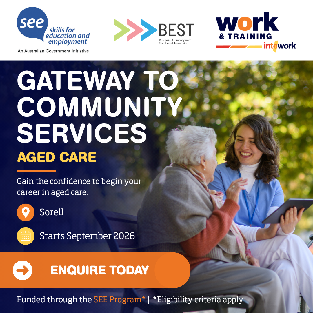 Work & Training Facebook ad: Start Your Career In Aged Care