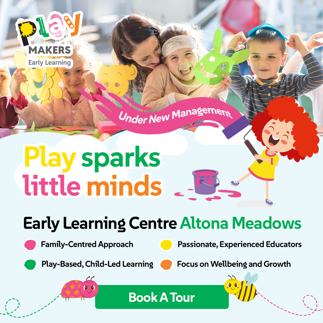 Playmakers Early Learning Facebook ad: Play Sparks Little Minds!