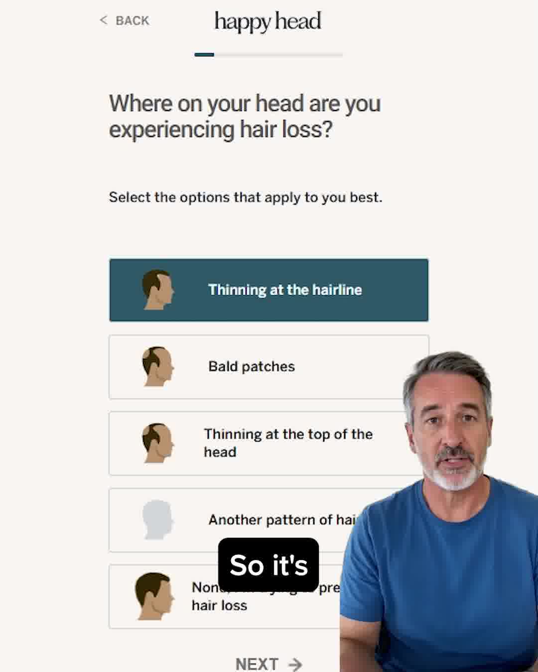 Happy Head Facebook ad: Dermatologist Trusted Hair Care