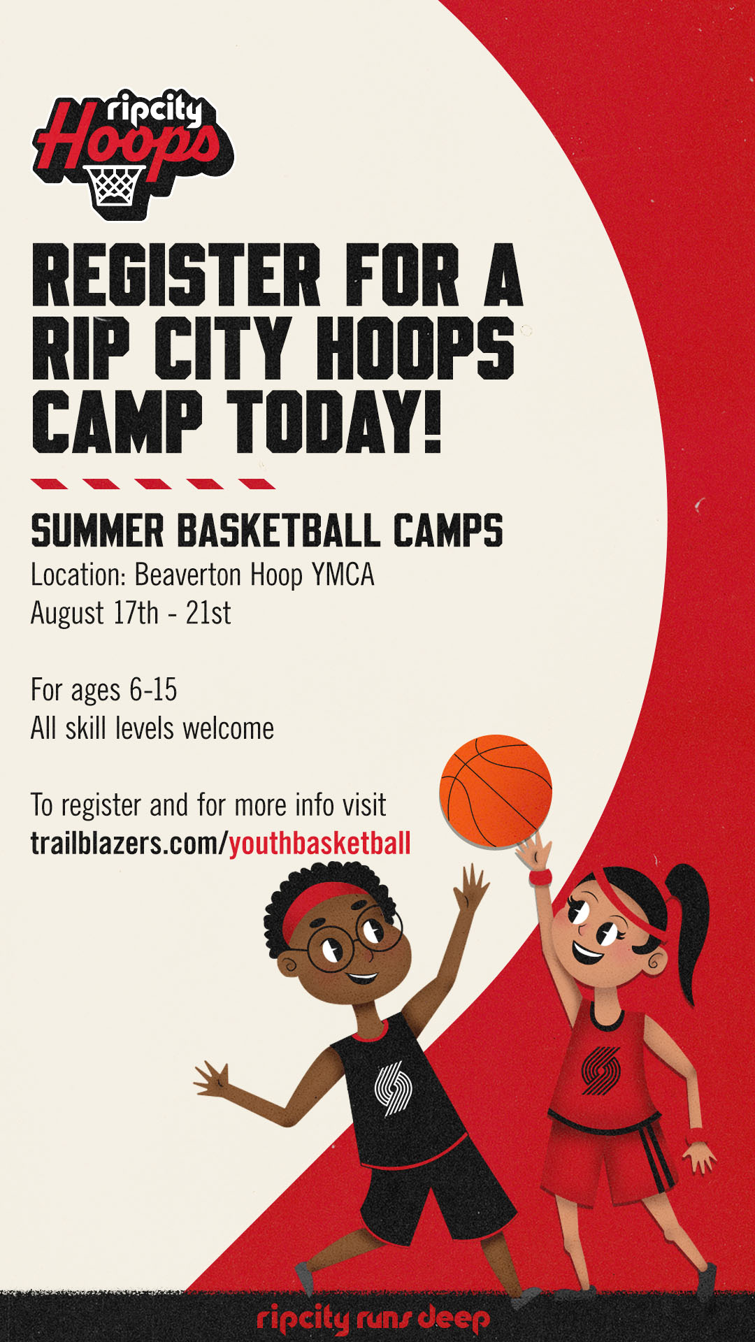 Portland Trail Blazers Facebook ad