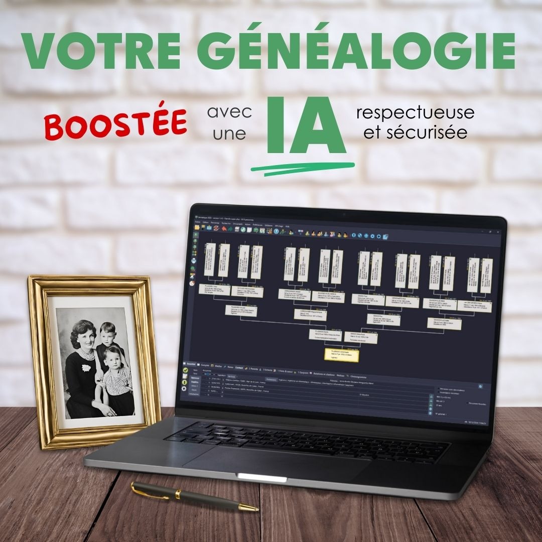 Généatique, Logiciel de Généalogie Facebook ad