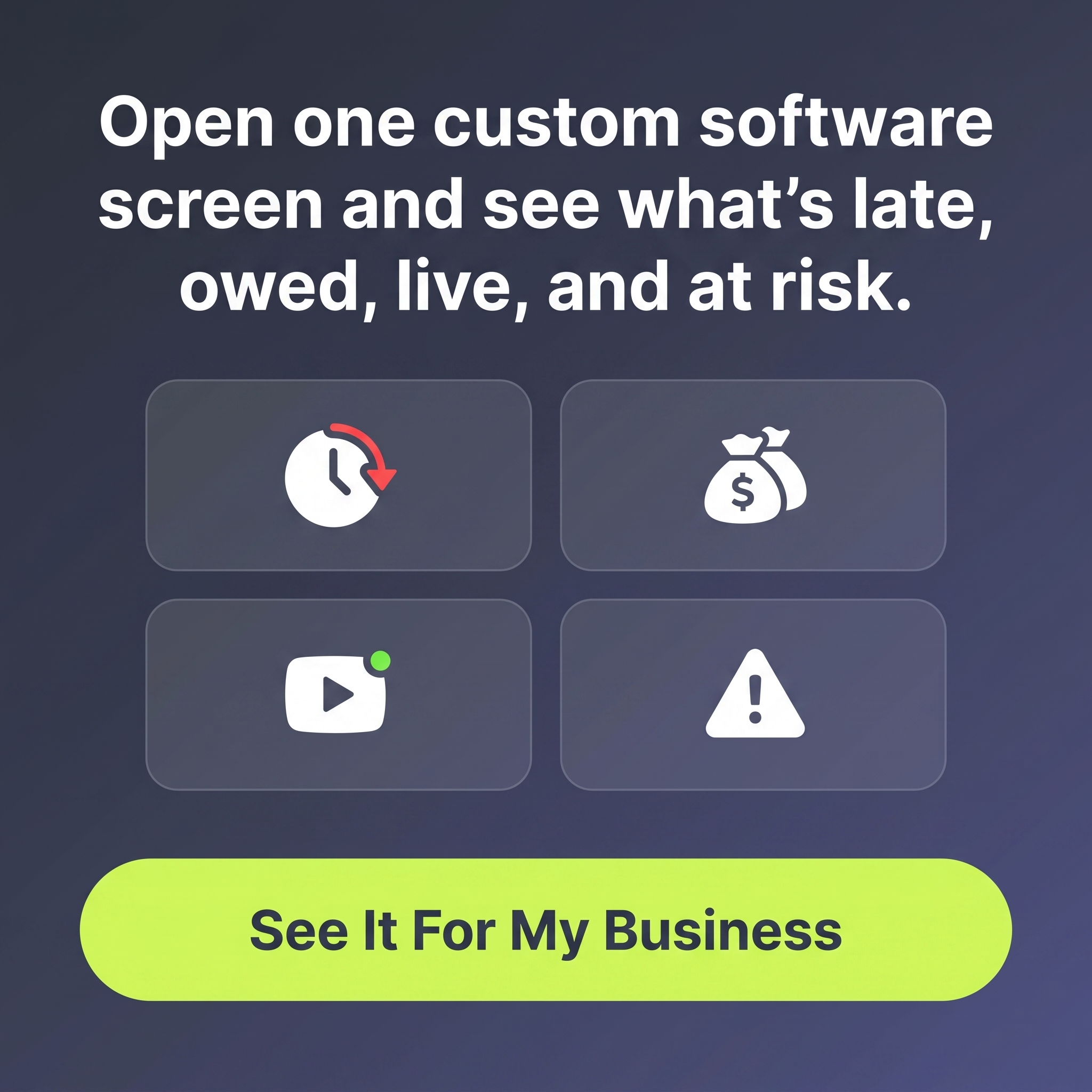Cloud29 Facebook ad: Run Your Business From One Screen