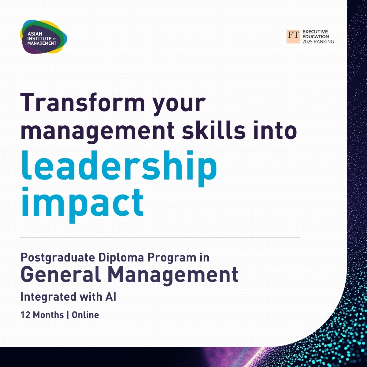 Asian Institute of Management Facebook ad