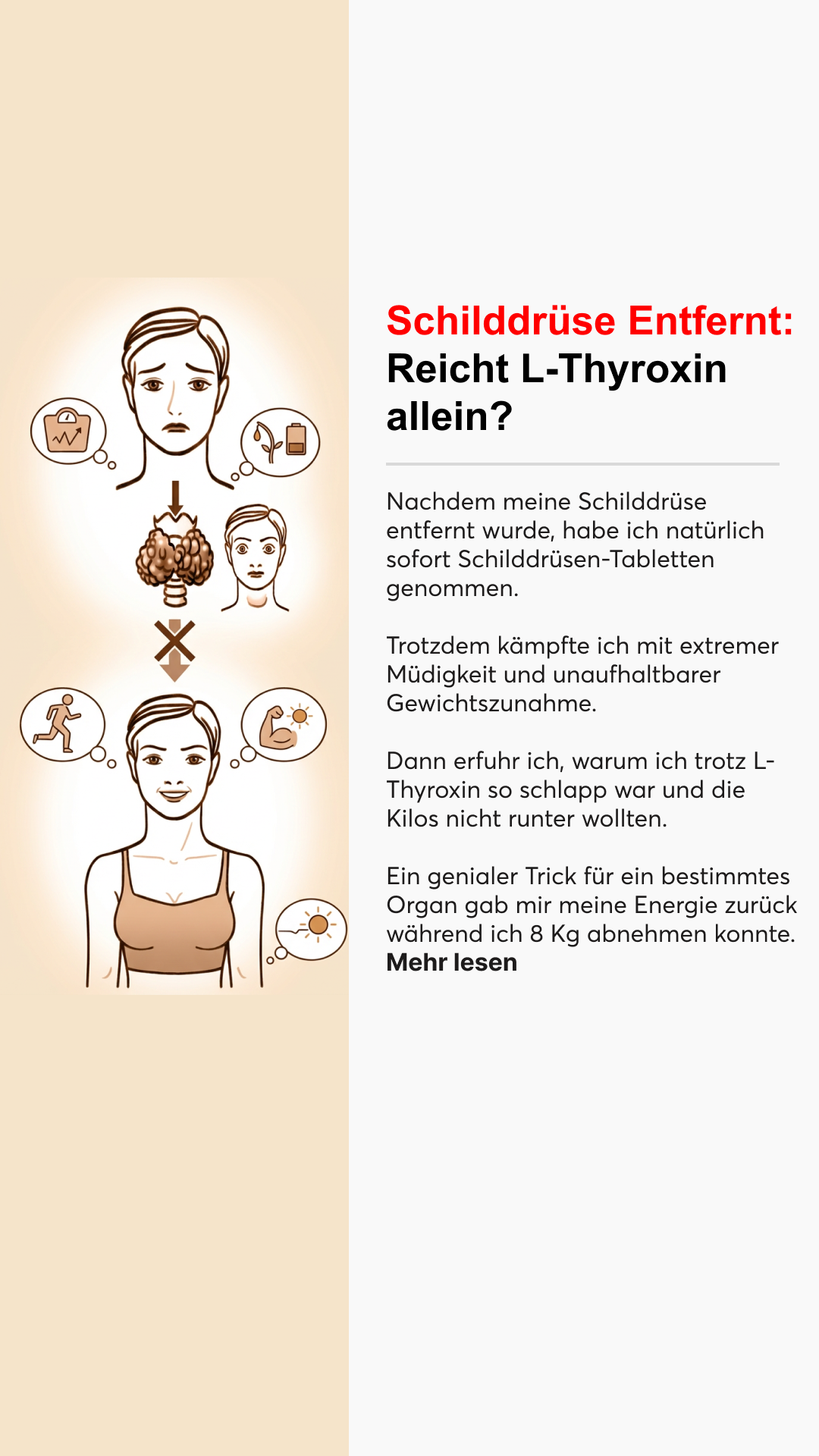 Mission Schilddrüse Facebook ad