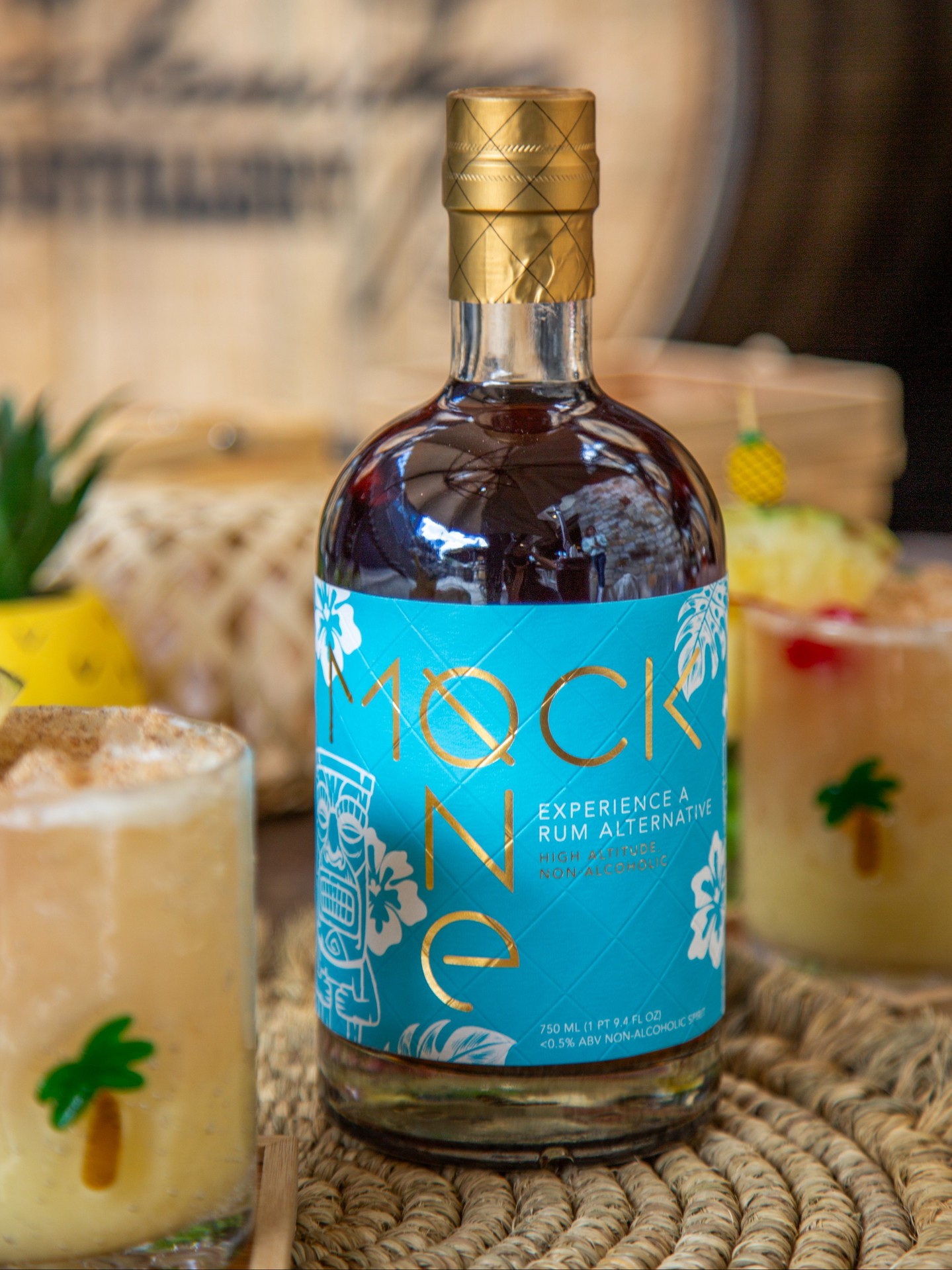 Mock One: NA Spirits Facebook ad: Zero proof. Full tropical mood.