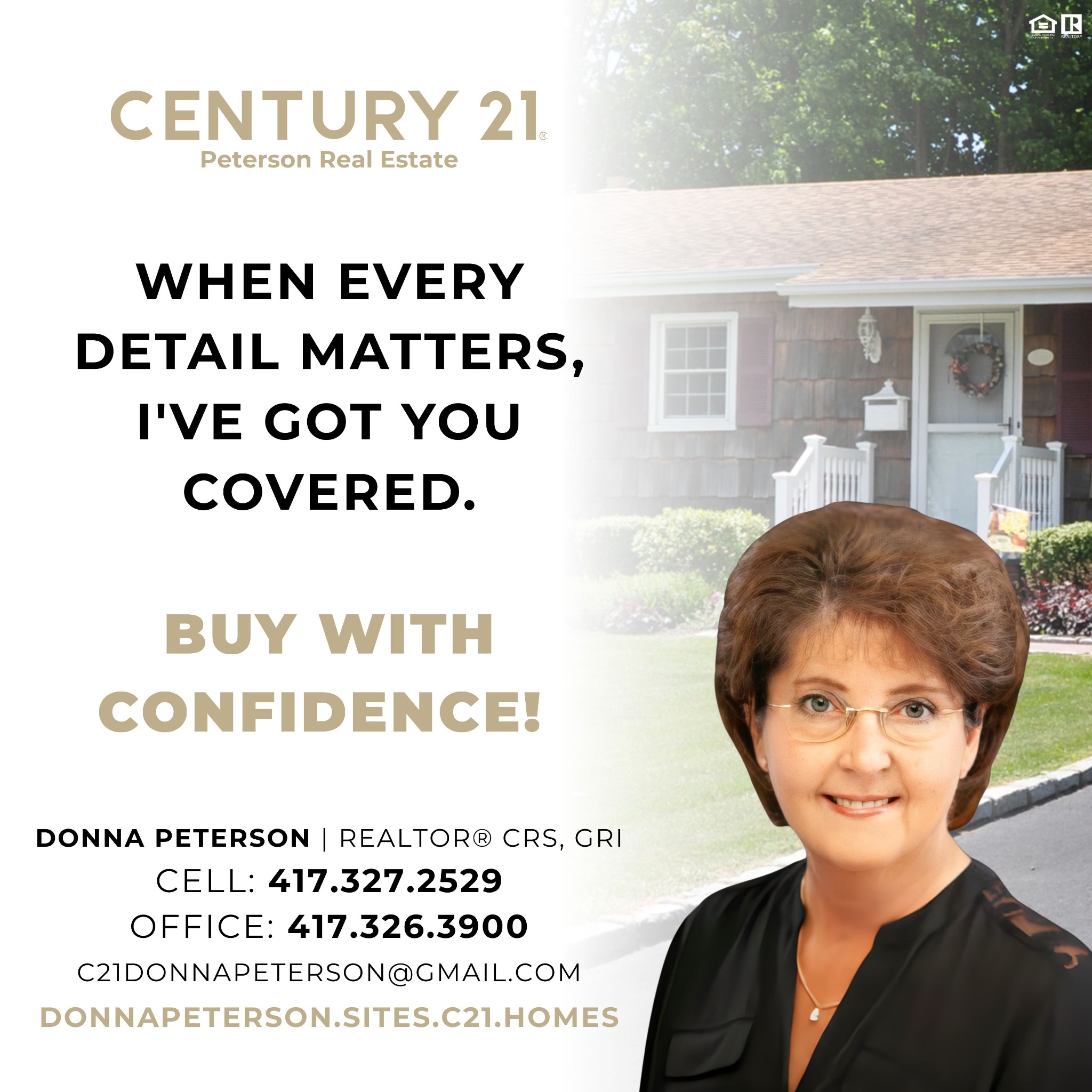 Donna Peterson - Century 21 Peterson Realtor- Bolivar, MO Facebook ad