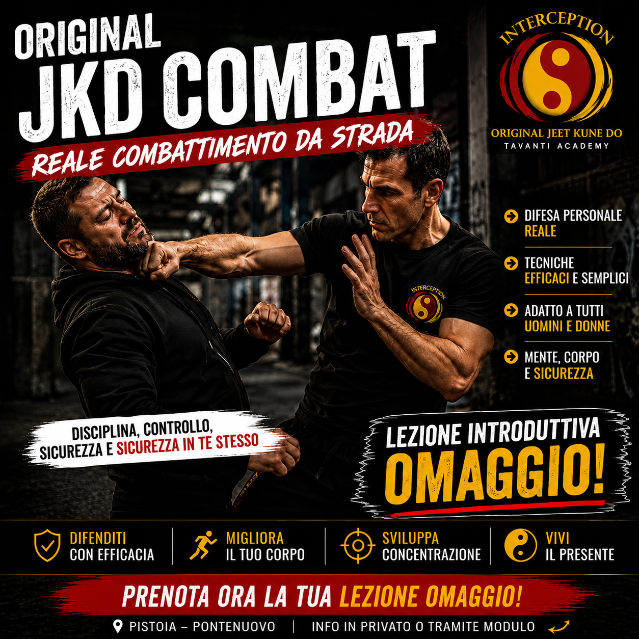 Jeet Kune Do ed Autodifesa Pratica - Maestro Alex Tavanti Facebook ad: JKD COMBAT- IL FEDELE