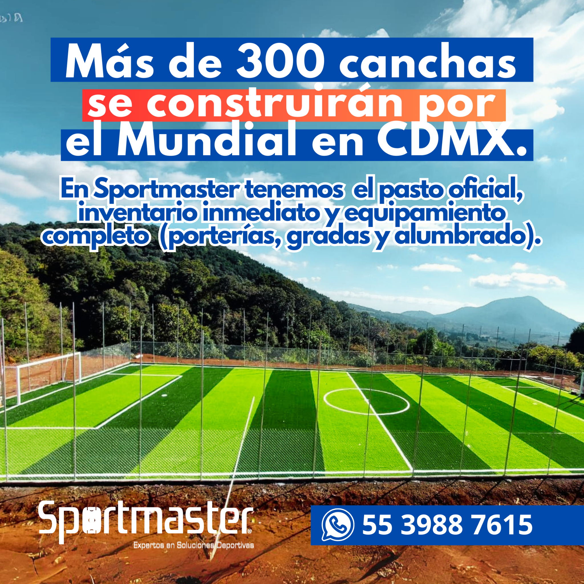 Canchas de Padel Facebook ad: Chatea con nosotros