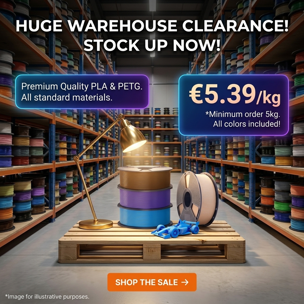 SUNLU EU Facebook ad: Stop Overpaying! PLA for €5.78/kg