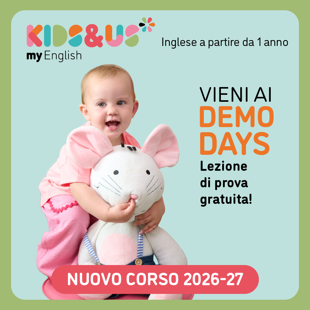 Kids&Us language school - Italia Facebook ad