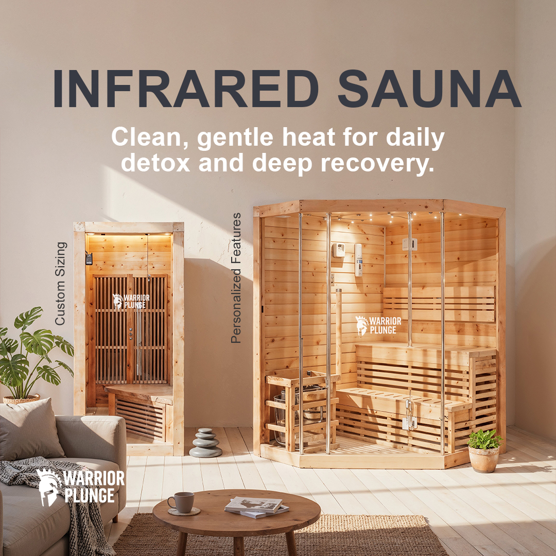 Warrior Plunge Facebook ad: The most complete lineup of saunas for sale.
