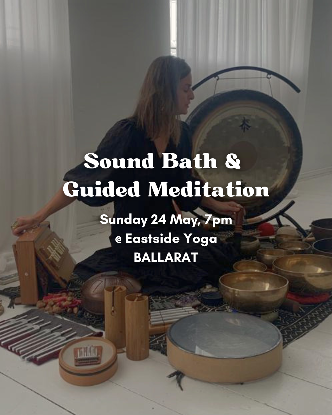 Dorothea Lucaci Facebook ad: BALLARAT (Vic): Sound Bath and Guided Meditation