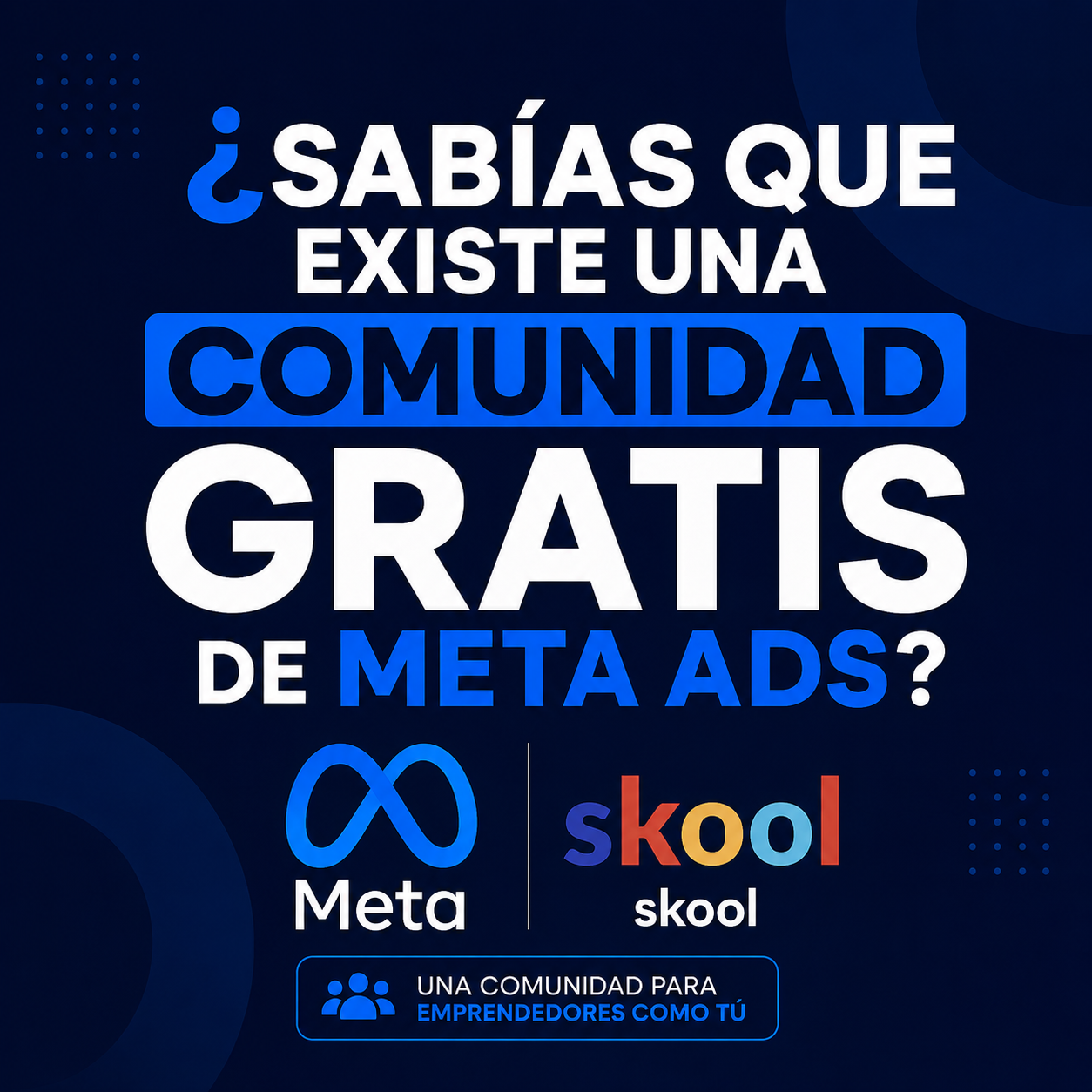 El otro romulo Facebook ad: La comunidad de Meta Ads GRATIS