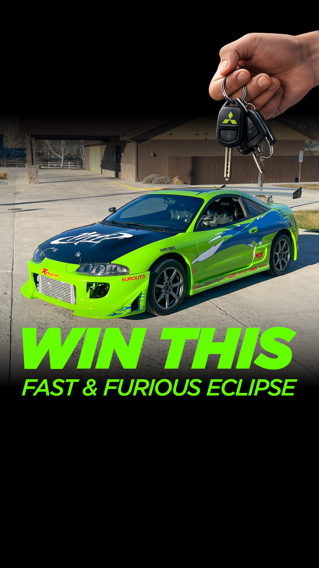 ZeroSixty Fantasy Car Giveaway Facebook ad