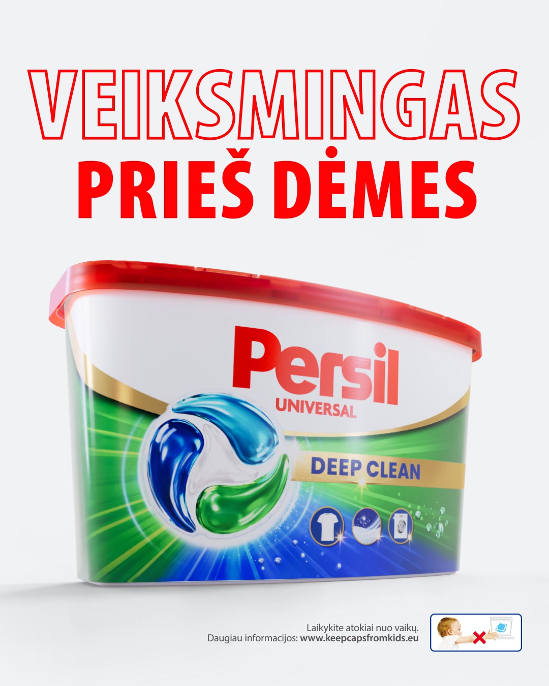 Persil Facebook ad: Persil Deep Clean-nuo dėmių