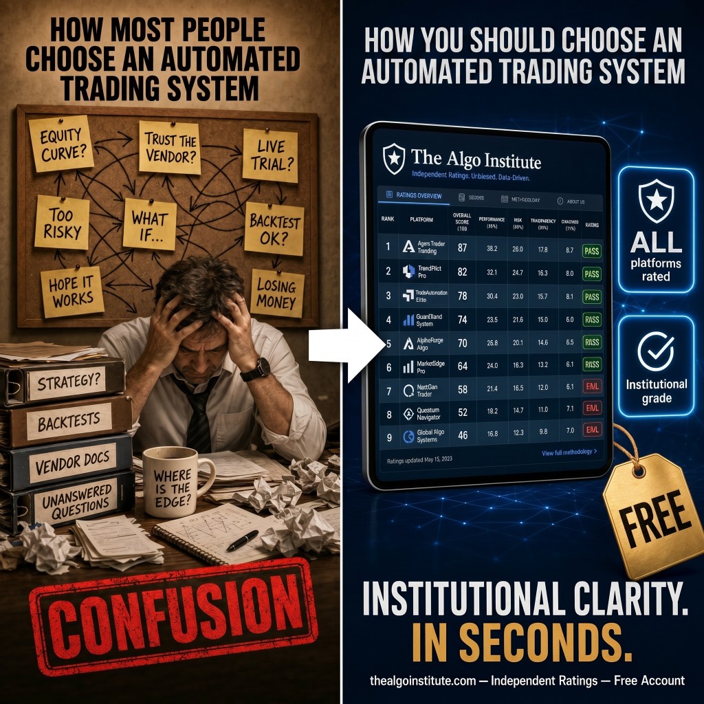 The Algo Institute Facebook ad: Every algo system. Independently rated.