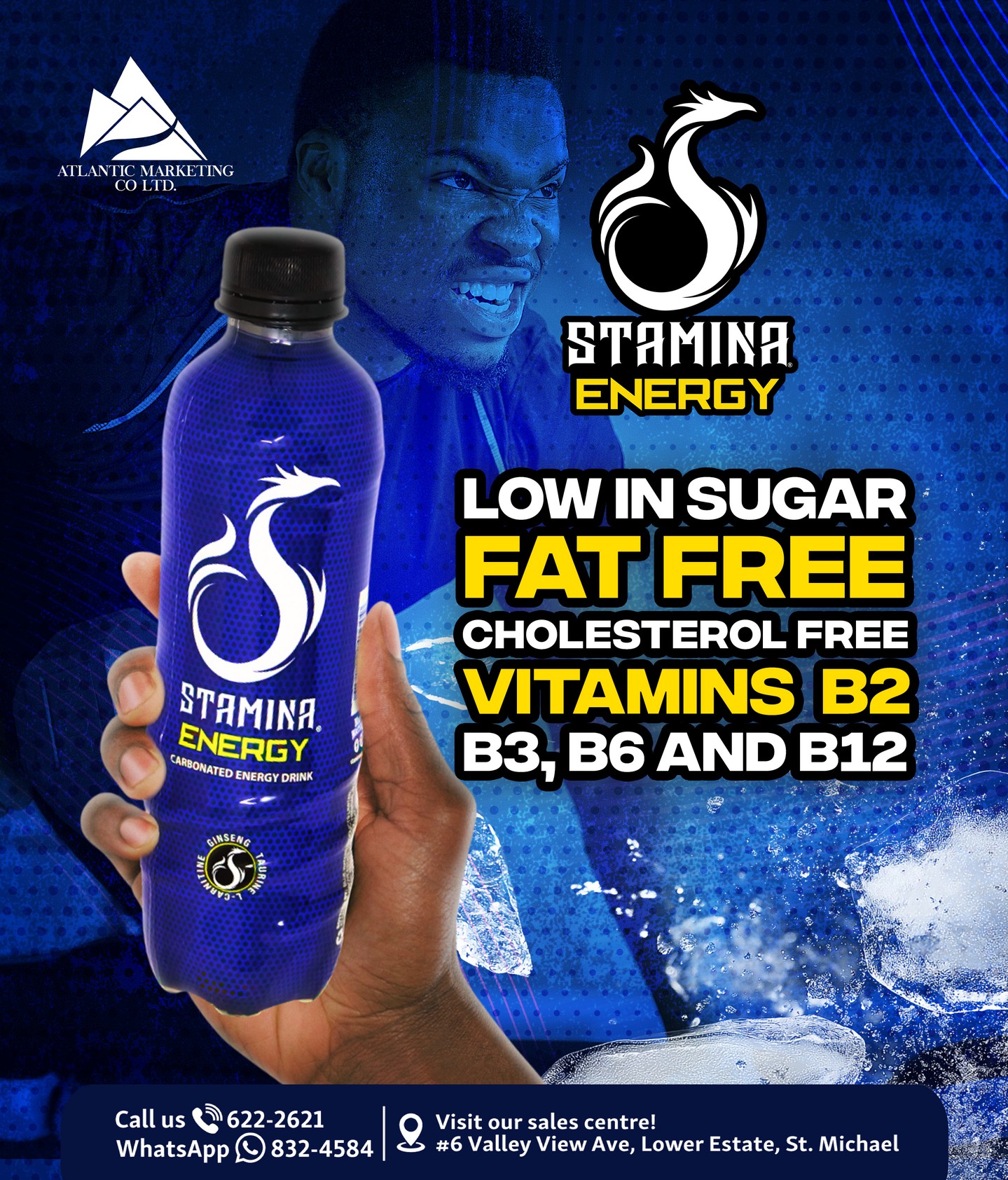 Atlantic Marketing Company Ltd Facebook ad: Pure fuel for your hustle!