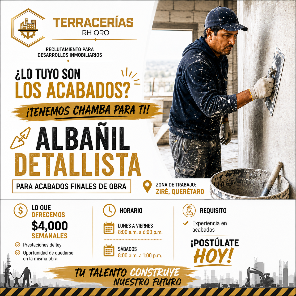 Empleos Terracería RH QRO Facebook ad from Aug 13, 2026