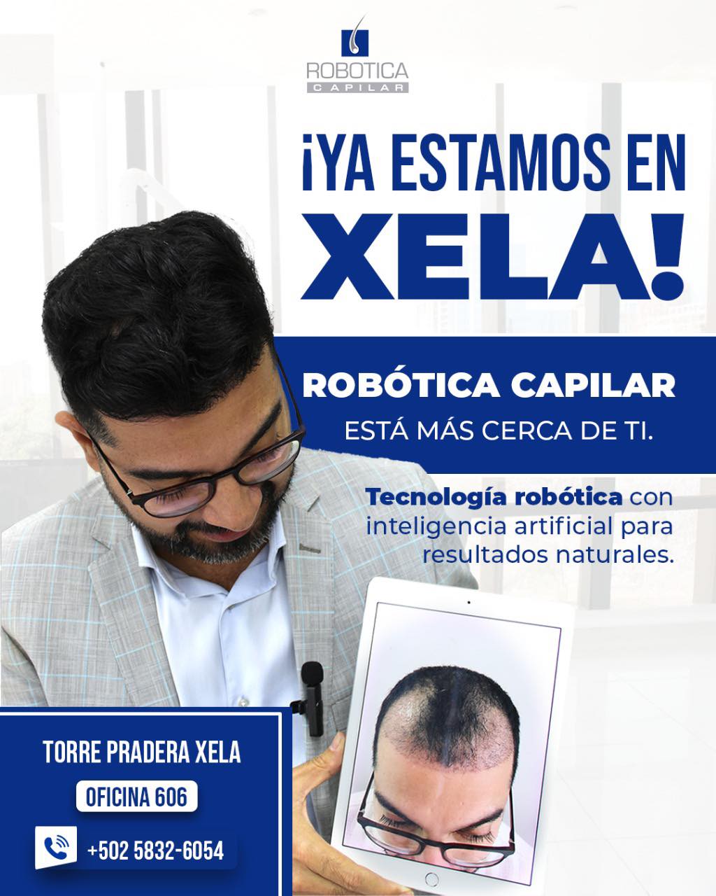 Robotica Capilar · Trasplante Capilar · Hair Restoration · Rejuvenecimiento Facebook ad