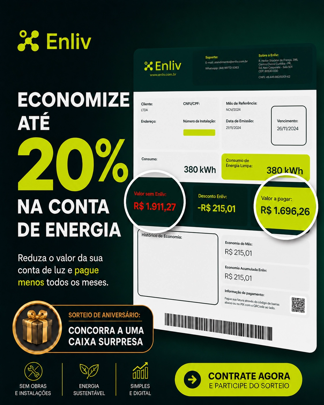 Enliv Energia Facebook ad