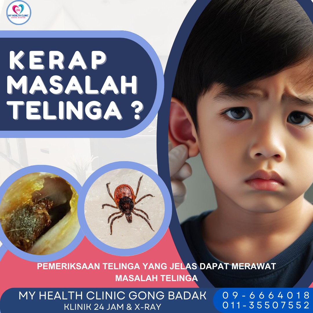 Klinik 24Jam My Health Clinic Gong Badak Facebook ad: Telinga rasa tersumbat?