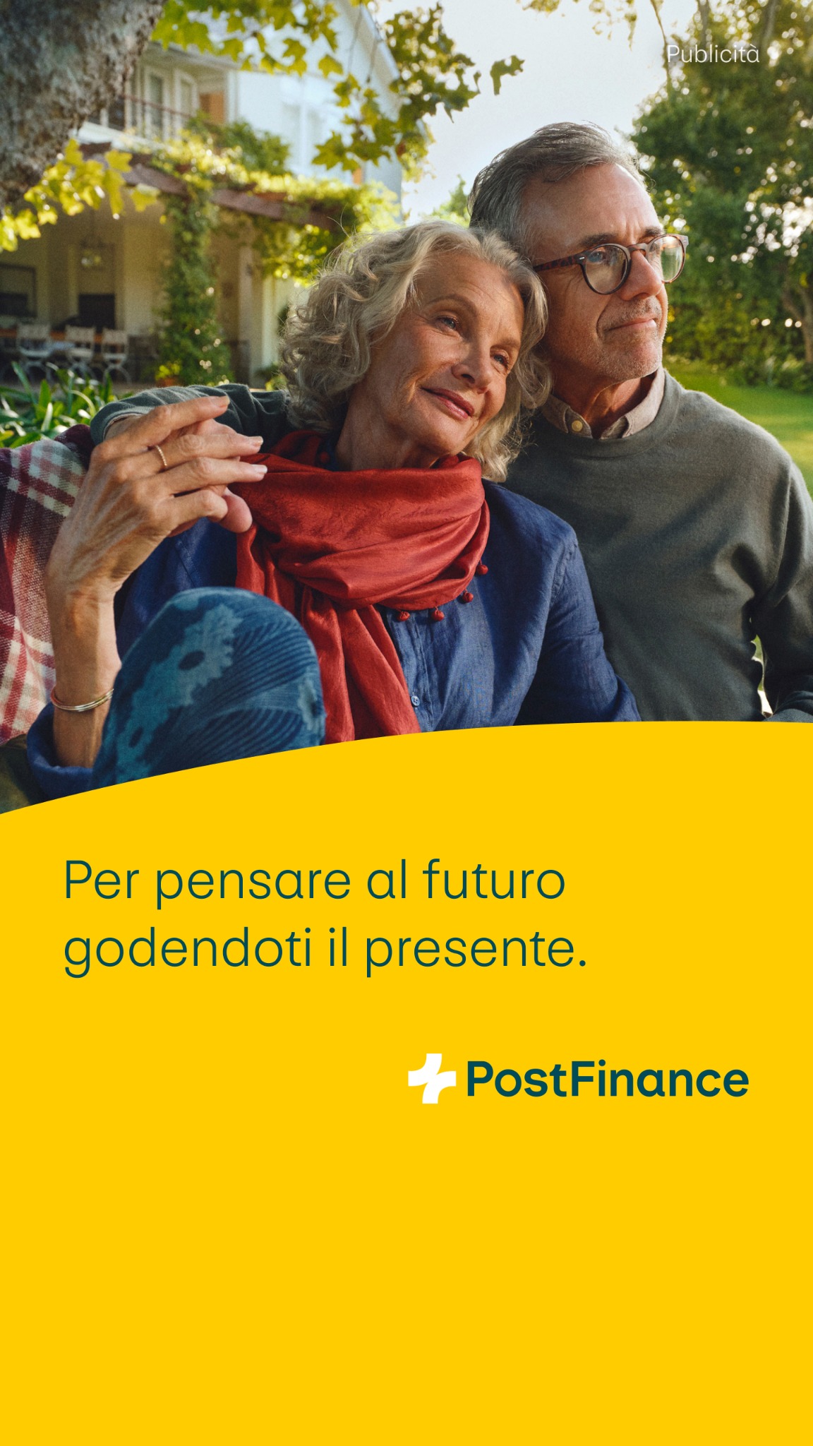 PostFinance Facebook ad from Apr 22, 2026