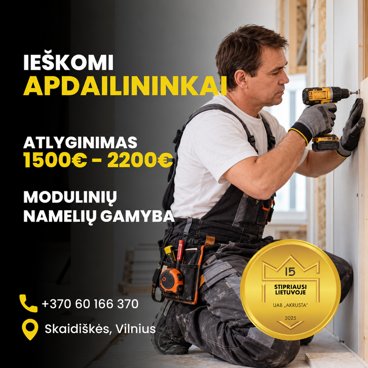 ModuliniaiNameliai Facebook ad: Skambink telefonu: +37060166370