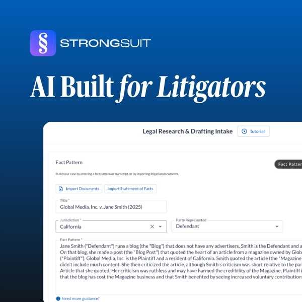 StrongSuit Facebook ad