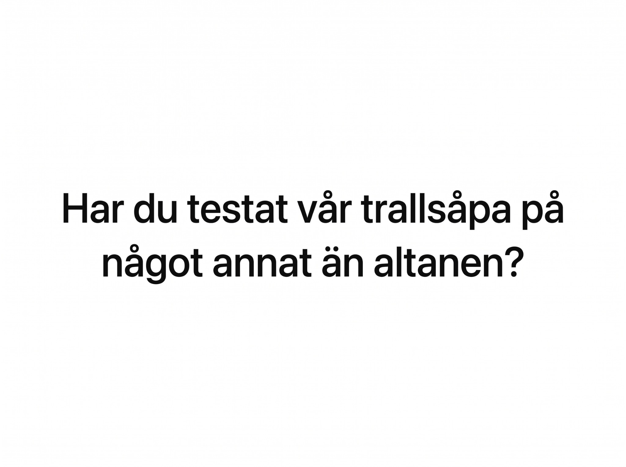 Västerbottenssåpa Facebook ad