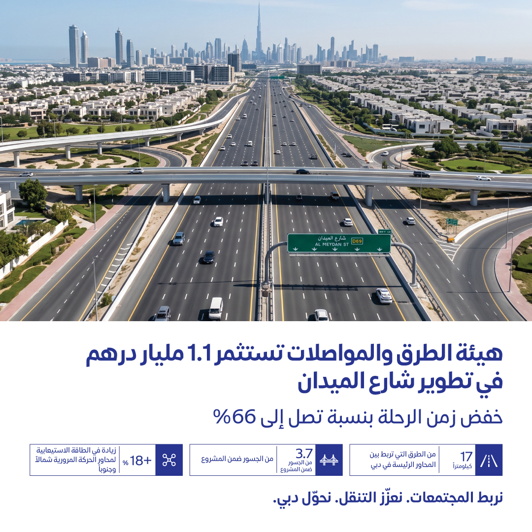 RTA Dubai Facebook ad: تنقّل أفضل في كل رحلة