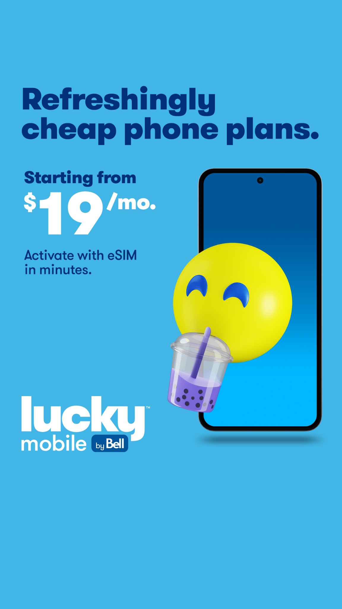 Lucky Mobile Canada Facebook ad from Jul 1, 2026