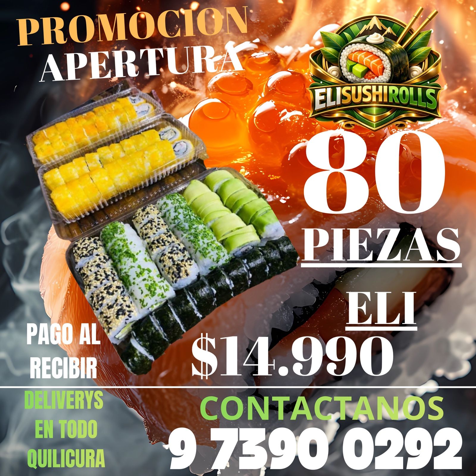 Eli Sushi Rolls Facebook ad: Promo imperdible