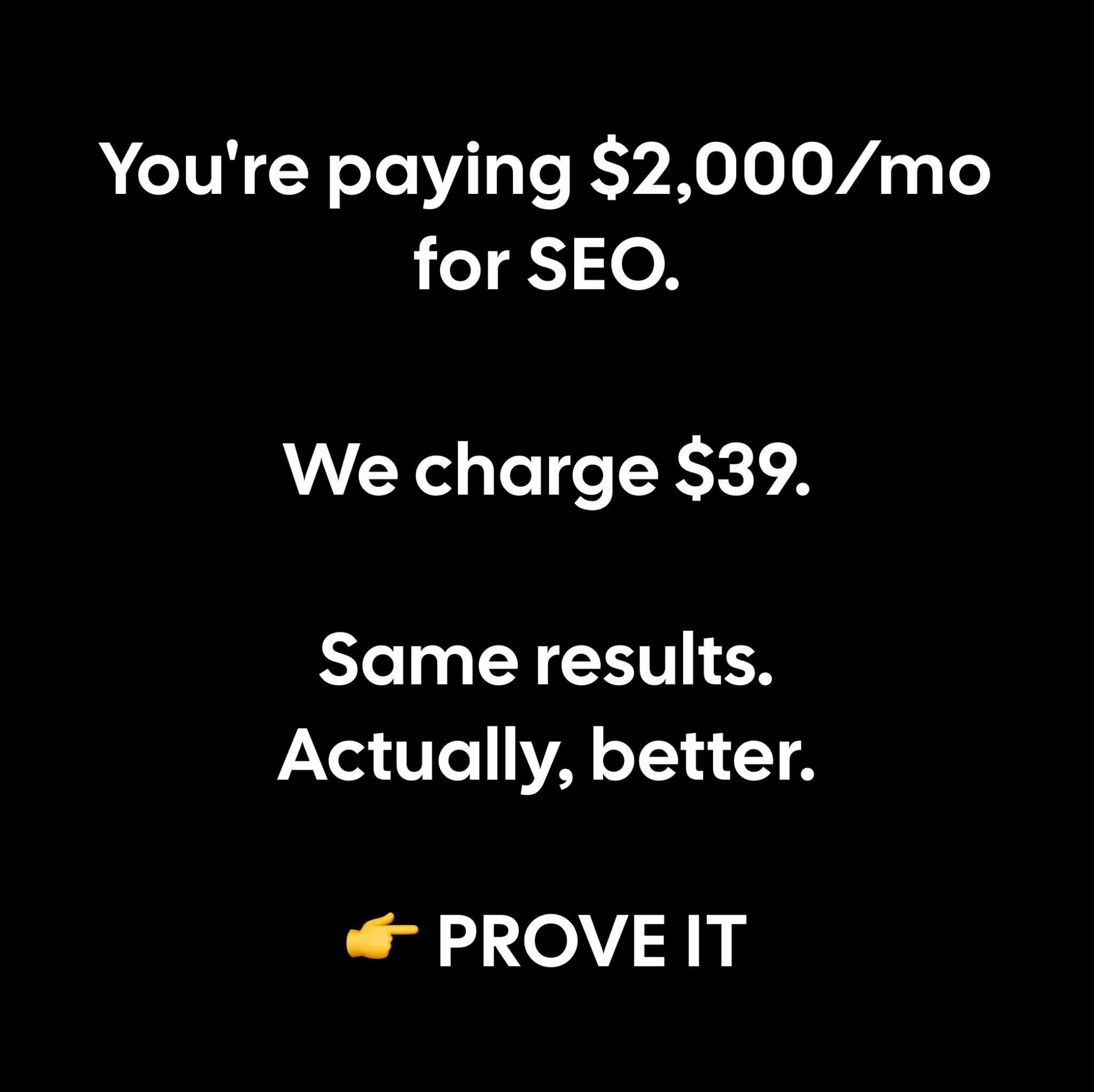 Soro SEO Facebook ad
