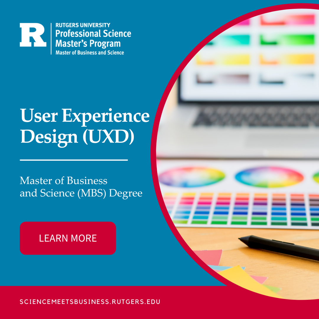 Rutgers Master of Business and Science Facebook ad