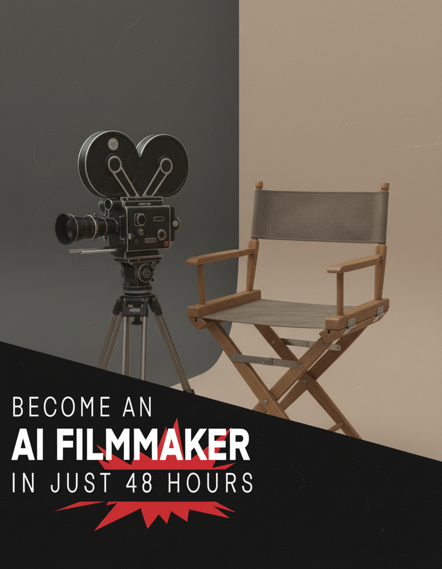 Steptwo.ai Facebook ad: Learn AI Filmmaking In Just 48 Hours