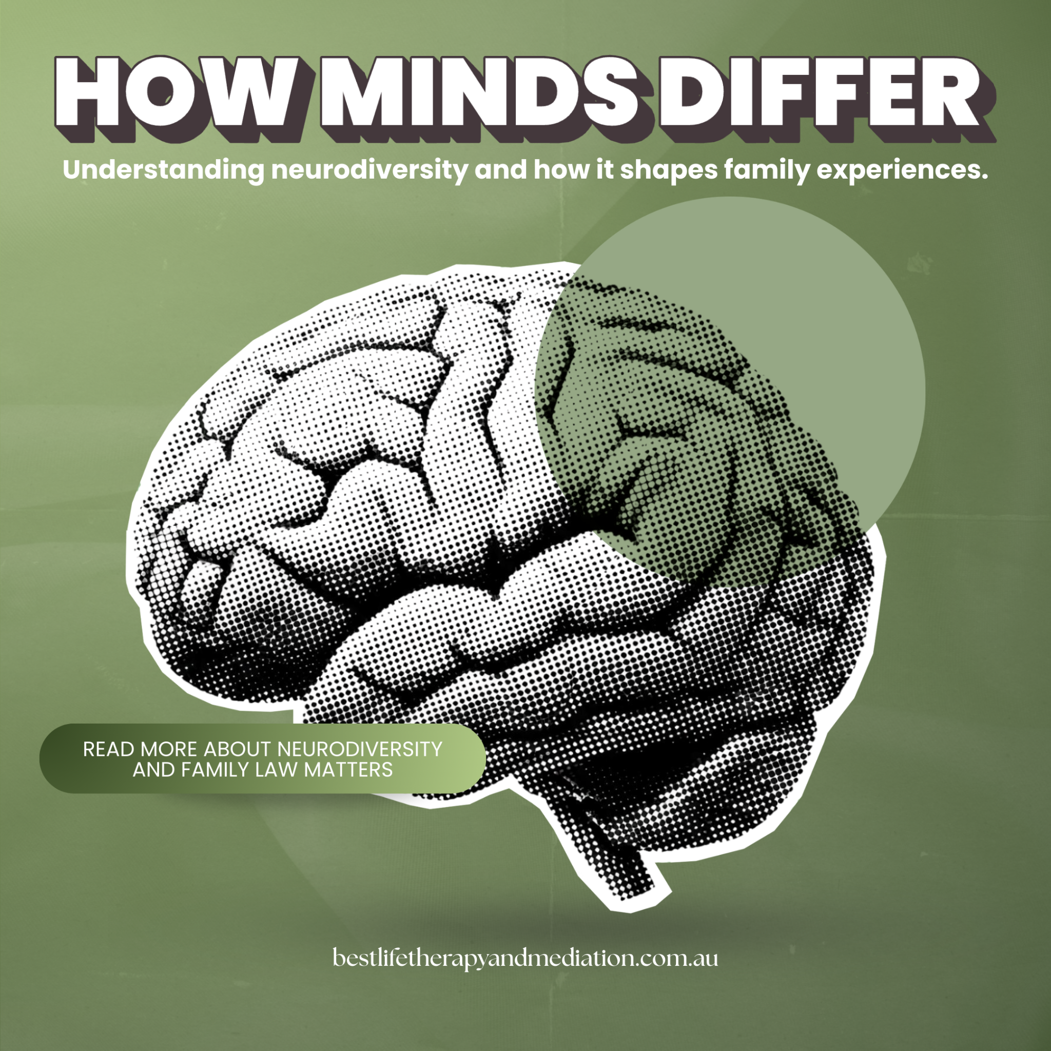 Best Life Therapy & Mediation Facebook ad: Neurological Conditions & Family Separation