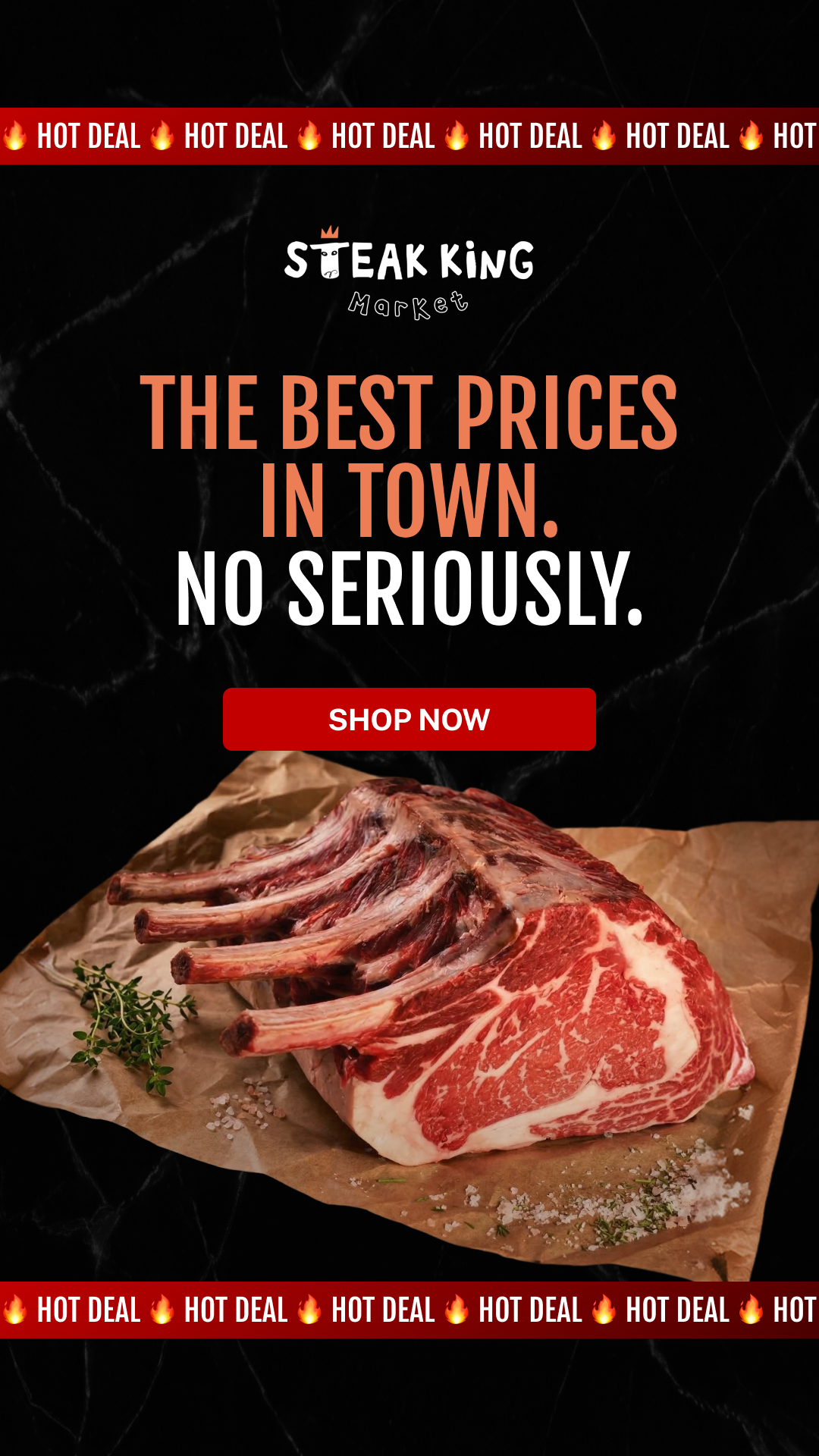 Steak King Foods Facebook ad