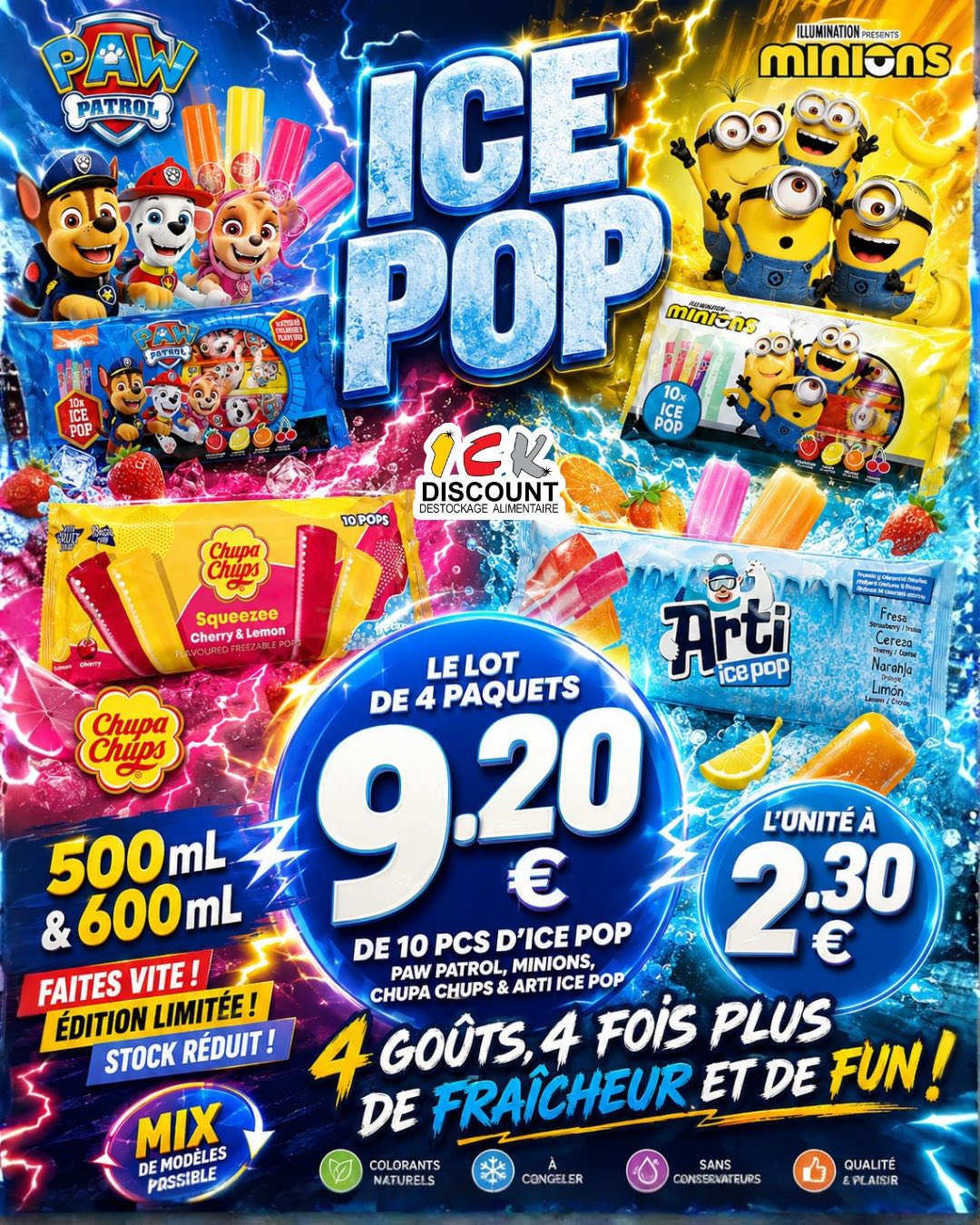 ICK Discount, Saint-André Facebook ad: L’UNIQUE ICK DISCOUNT AU MONDE… SE TROUVE À…