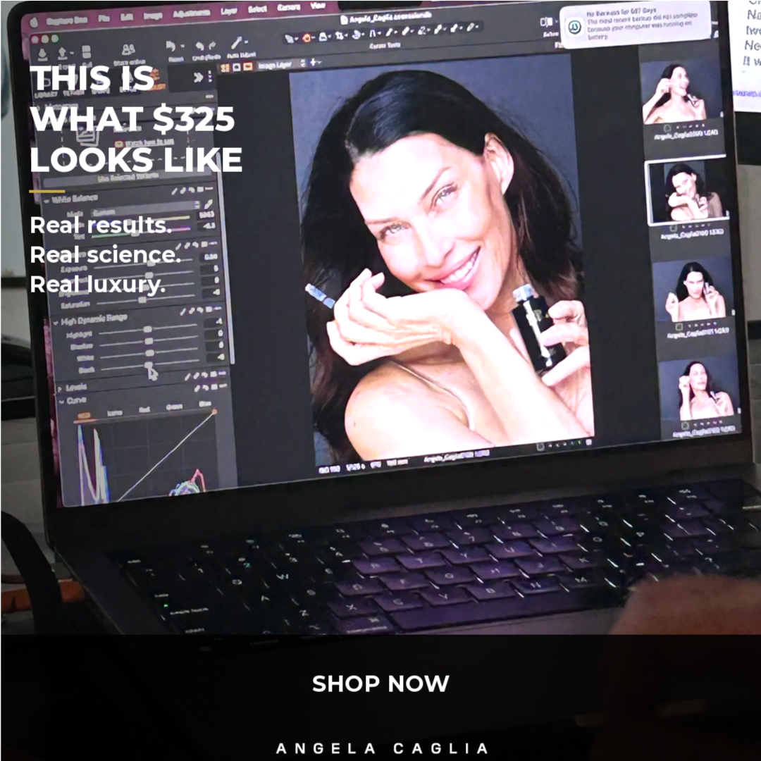Angela Caglia Skincare Facebook ad