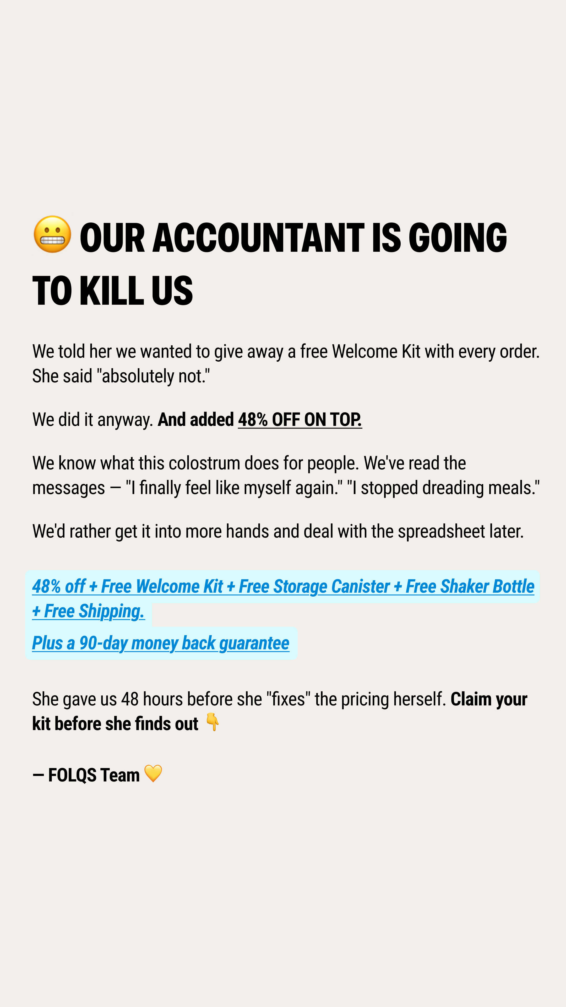 Folqs Facebook ad