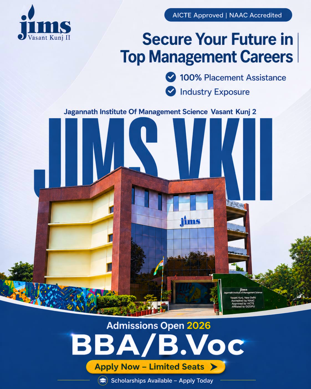 JIMS VasantKunj II Facebook ad: ๐ฆ๐ฒ๐ฐ๐๐ฟ๐ฒ ๐ฌ๐ผ๐๐ฟ ๐๐๐๐๐ฟ๐ฒ ๐ง๐ผ๐ฑ๐ฎ๐ ๐ฎ๐โฆ