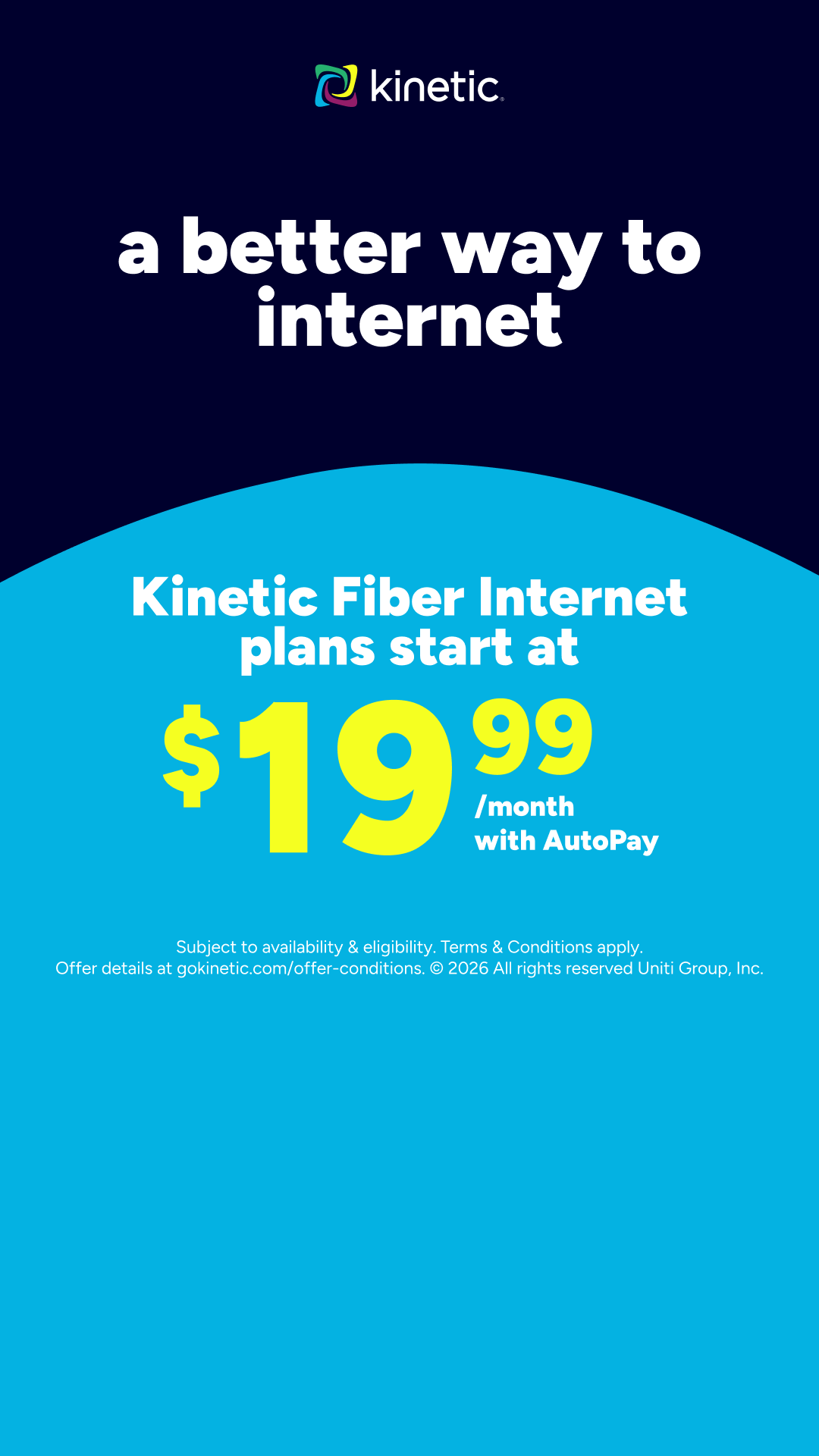 Kinetic Internet Facebook ad