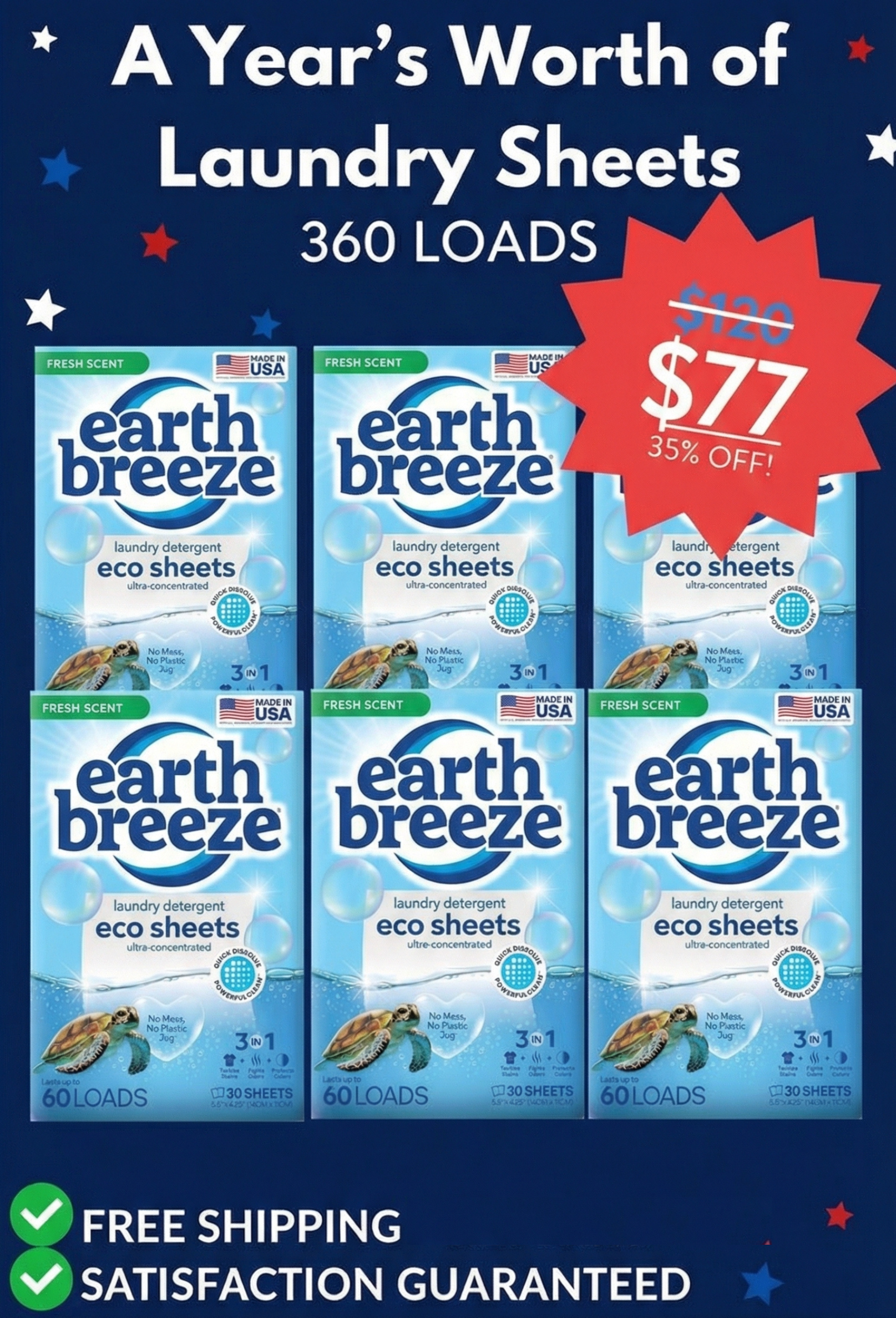 Earth Breeze Facebook ad