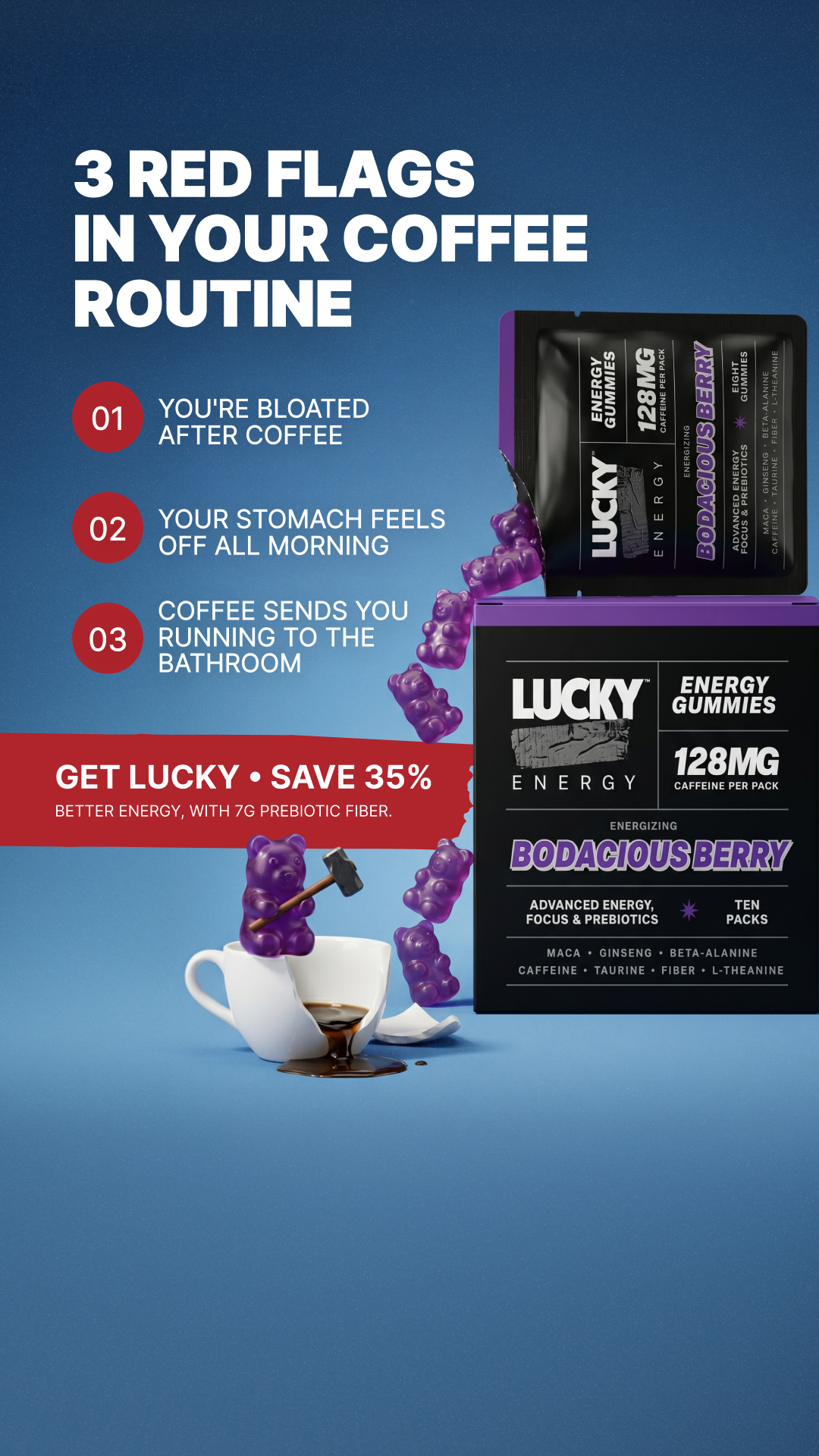 Lucky Energy Facebook ad